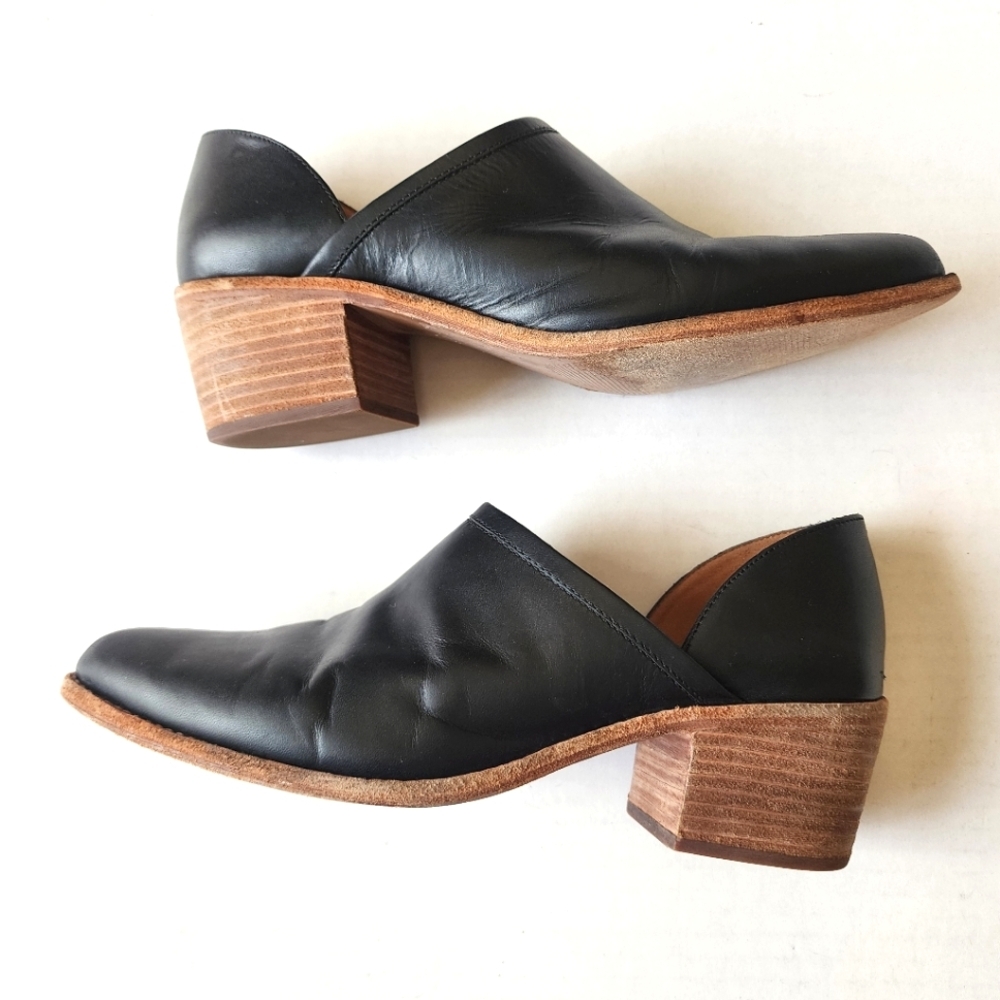 Madewell | Black Leather Ankle Boots, size‎ 10